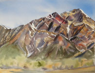 Pyramid Mountain painting Kendra Smith Jasper