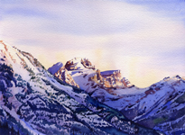 Three Sisters Sunrise, Fernie, BC, KendraArt