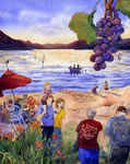 Okanagan Spring Wine Festival Kendra Smith commission by Okanagan Wine Festivals and Tourism BC