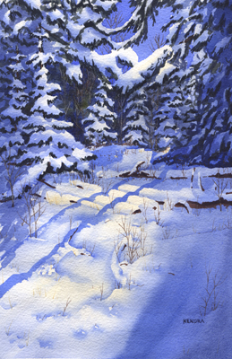 Winter Sunlight TWS47 KendraArt